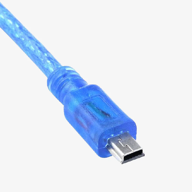 Arduino Nano Cable (USB 2.0 A to USB 2.0 Mini B) - Blue/Black - Image 3