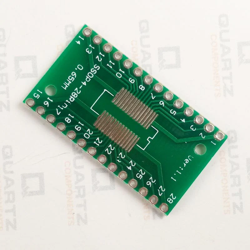 SOP28 DIP Adapter Converter PCB Board 0.65/1.27mm - Image 4