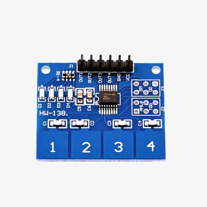 TTP224 4-Channel Touch Sensor Module - Image 4